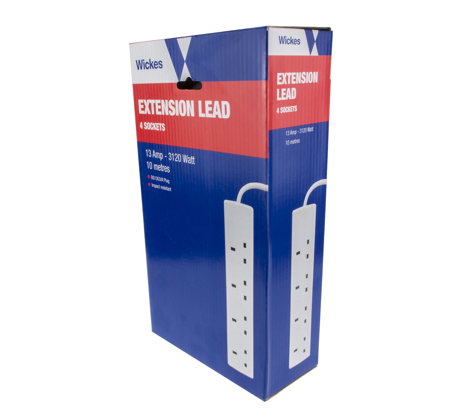 Wickes 2 4 6 8 Gang Extension Lead Regular /Surge Protected /Individual