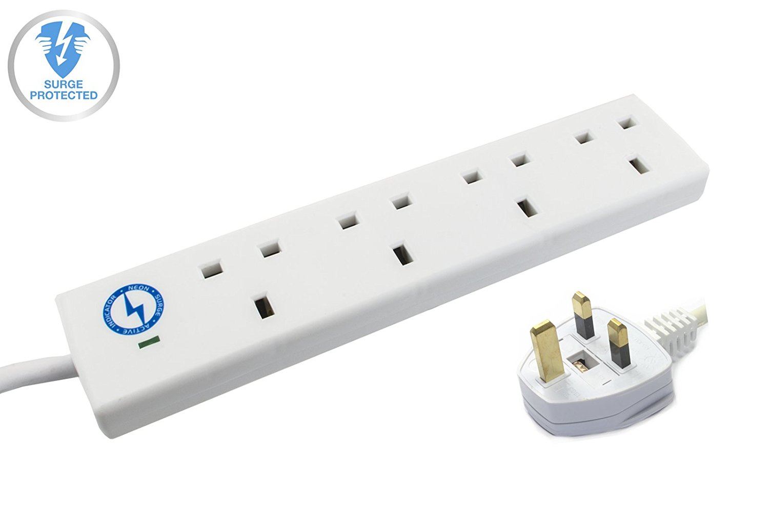 Wickes 2 4 6 8 Gang Extension Lead Regular /Surge Protected /Individual