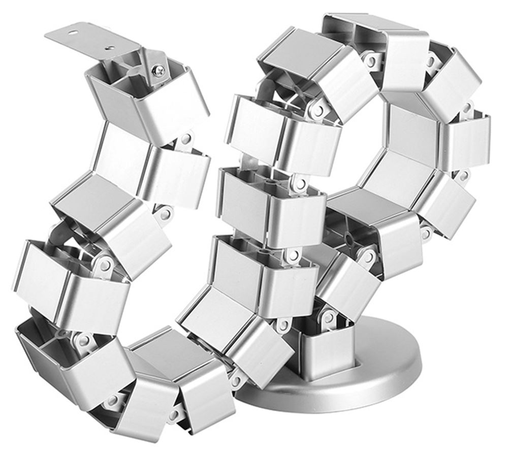 Allcam CS101 Câble colonne vertébrale Slinky Range Kit pour bureaux debout réglables en hauteur - Photo 10/11