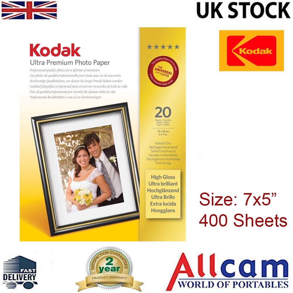 Kodak Photo Paper Multiple Options Size, Finish & Quality *New Retail