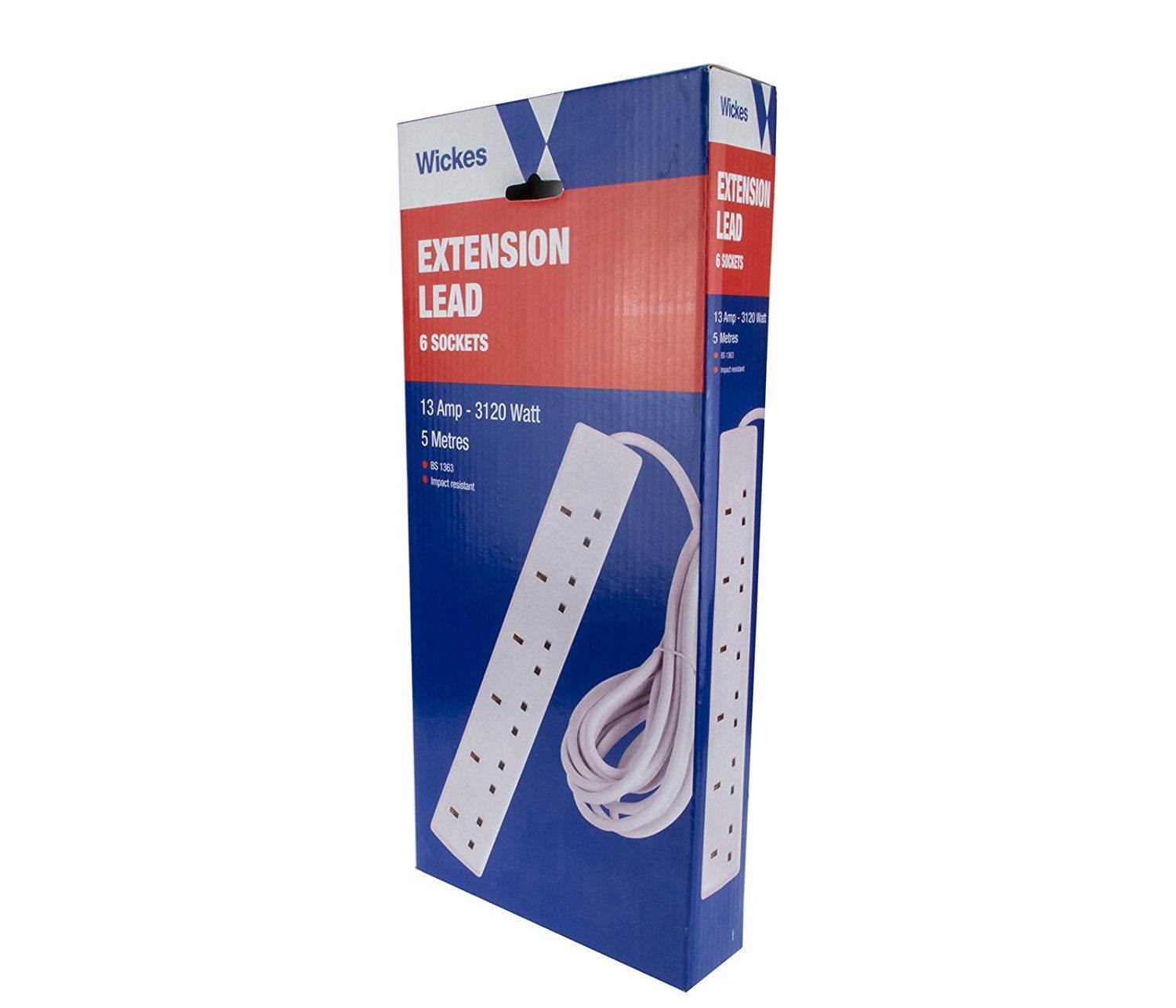 Wickes 2 4 6 8 Gang Extension Lead Regular /Surge Protected /Individual Switched eBay
