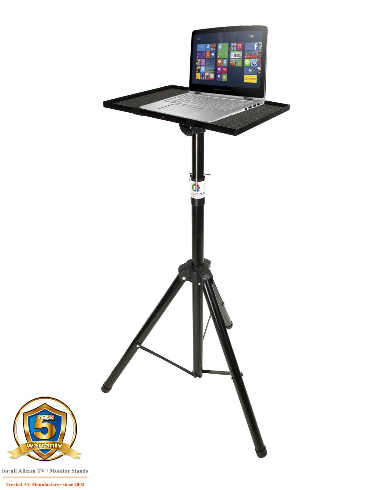 Allcam Portable Projector Stand Tripod / Laptop Table / Monitor Speaker