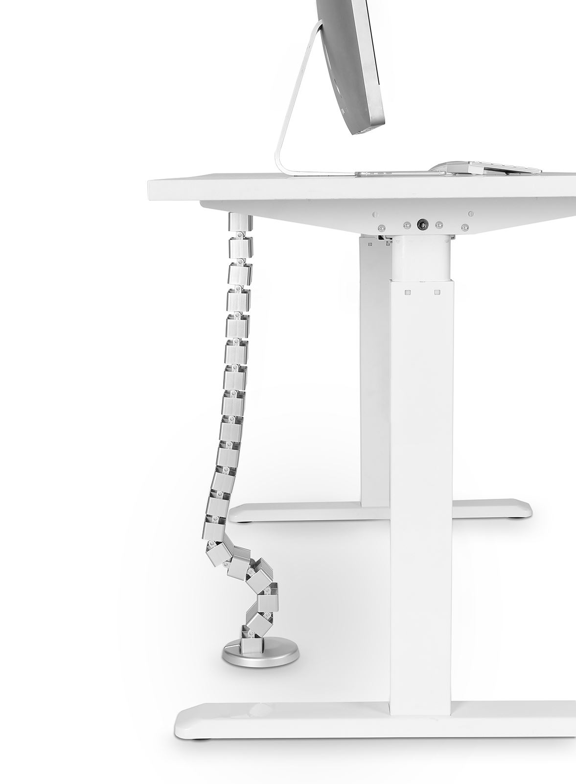 Allcam CS101 Câble colonne vertébrale Slinky Range Kit pour bureaux debout réglables en hauteur - Photo 9/11