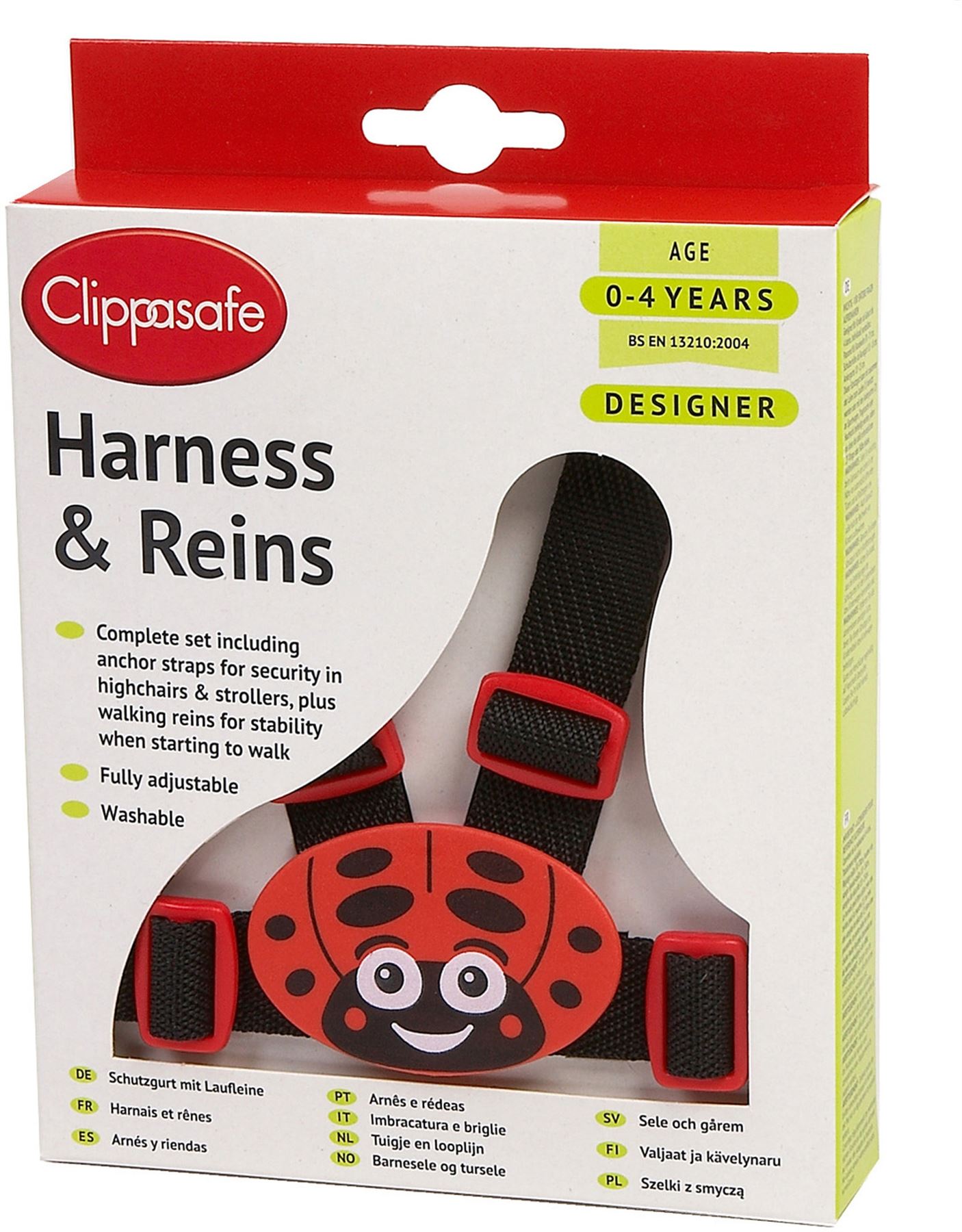 Clippasafe DESIGNER HARNESS /& REINS DINOSAUR Child Harness BN