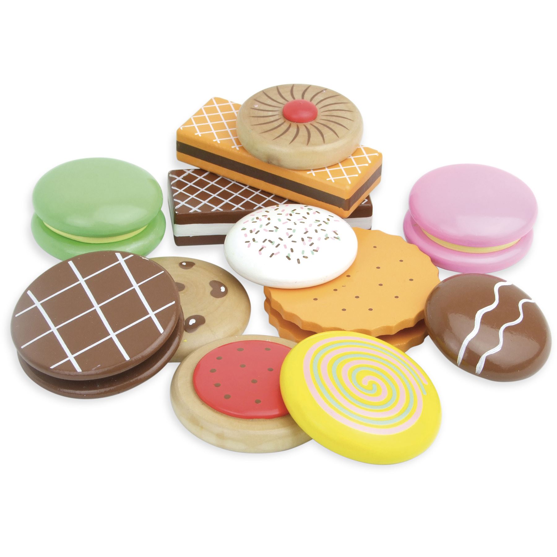 wooden play biscuits