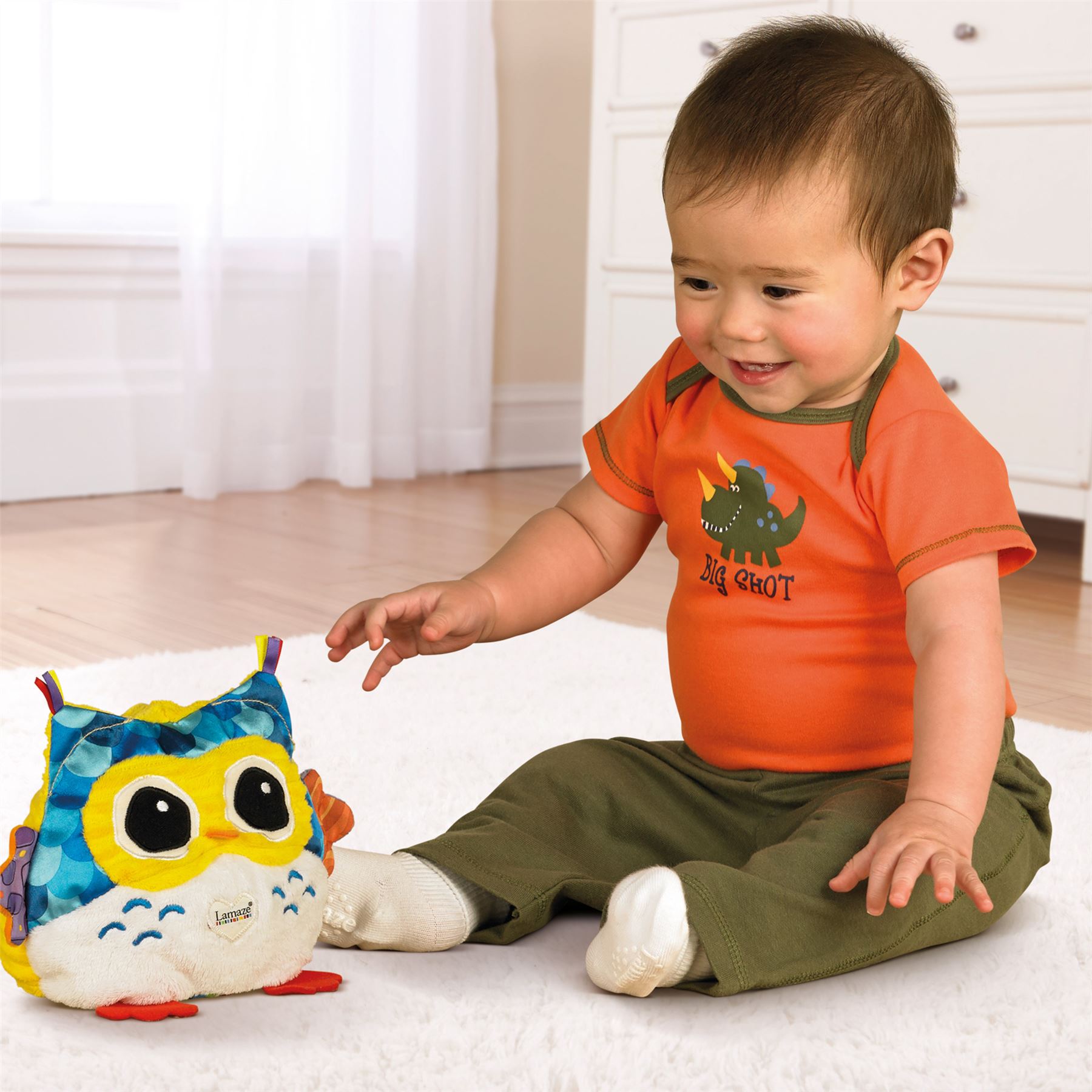 Lamaze Night Night Owl Musical Sleep Soother/Night Light Toy Baby