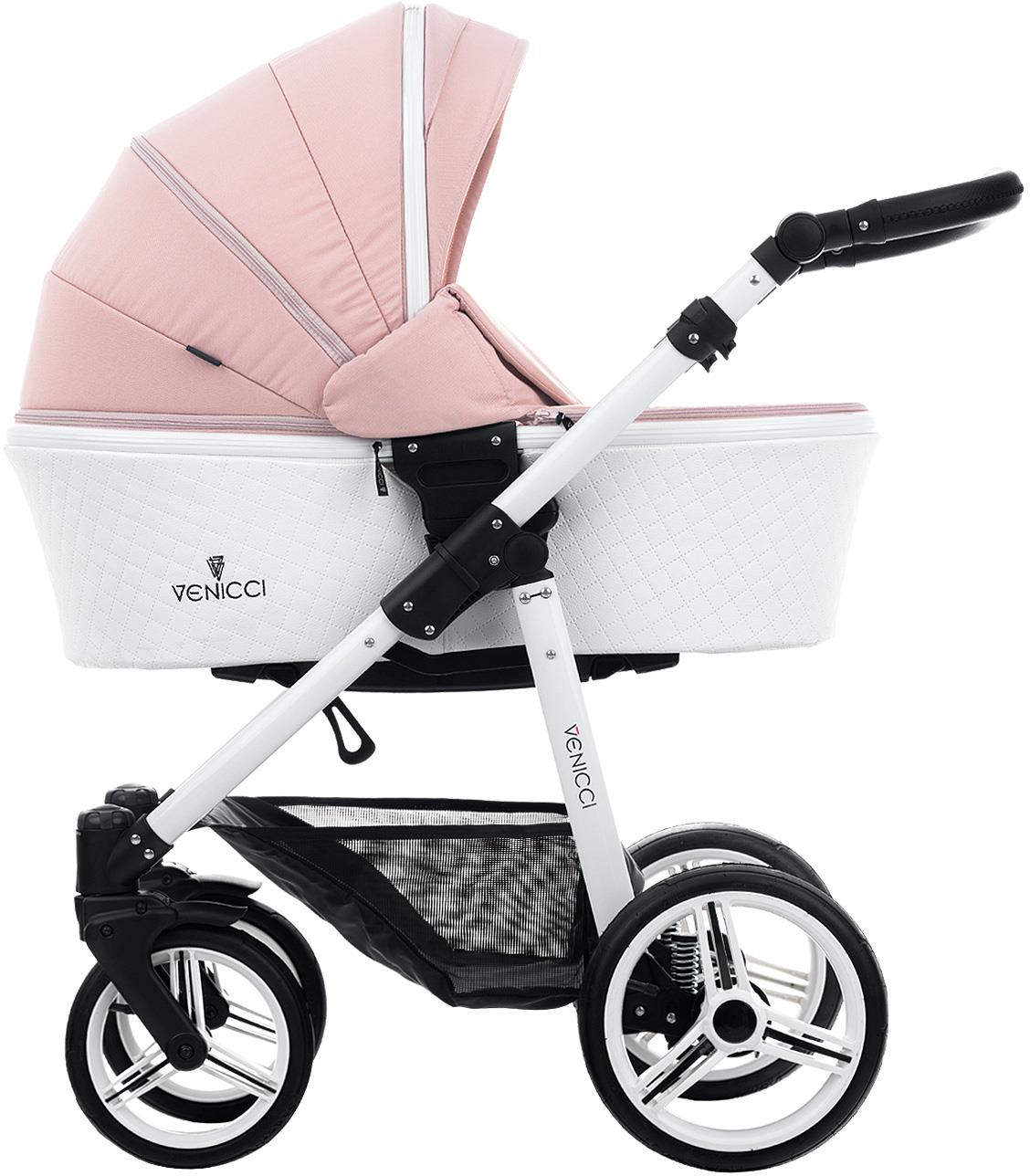 Venicci PURE 3IN1 ROSE TRAVEL SYSTEM Carrycot/Seat Unit/Car Seat