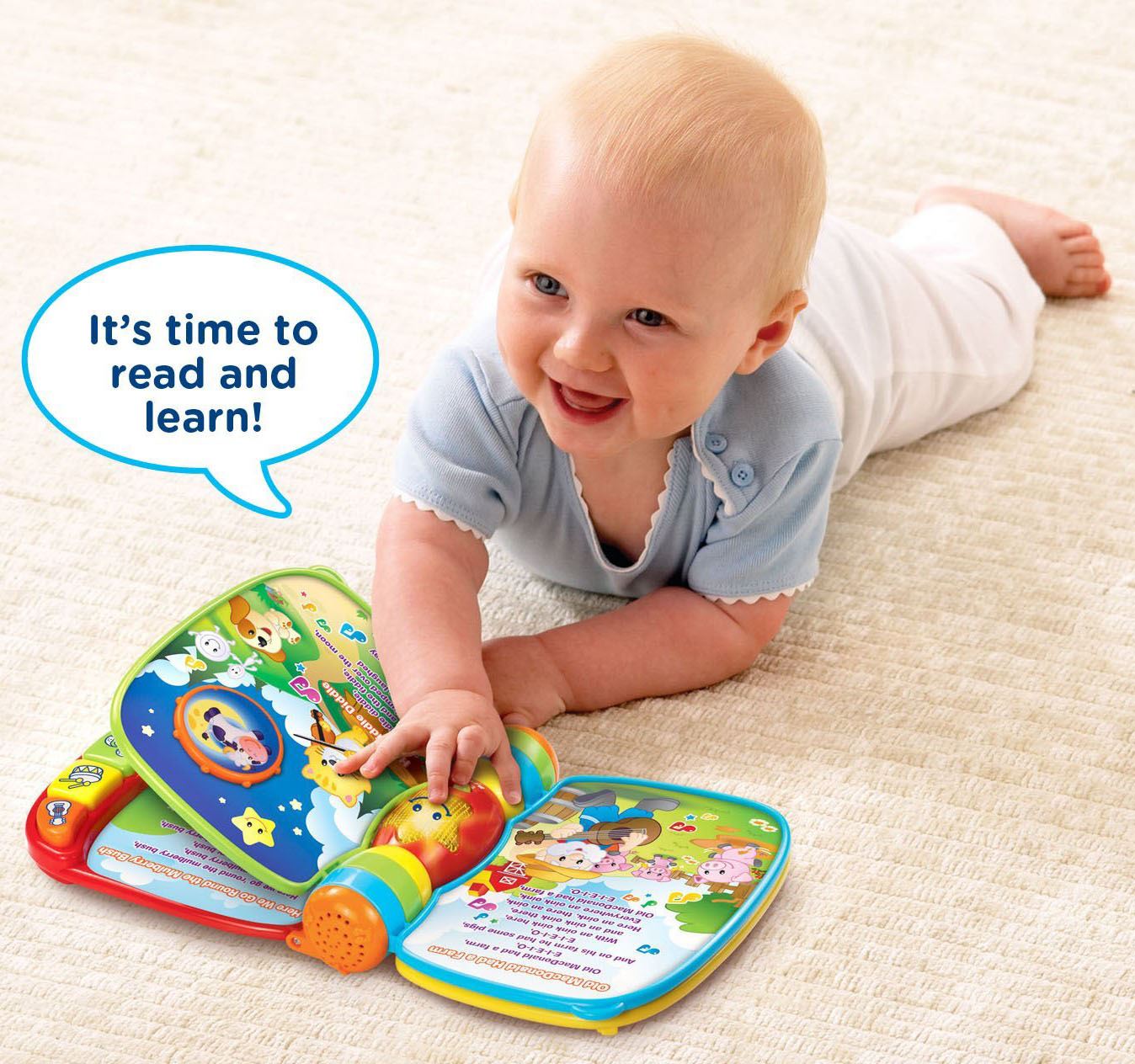 Vtech MUSICAL RHYMES BOOK Baby/Toddler Early Reading Educational Story
