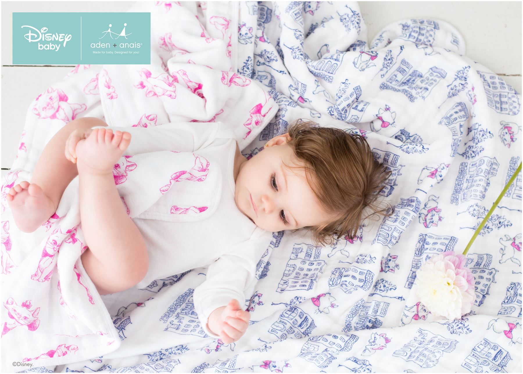 Aden + Anais DISNEY CLASSIC DREAM BLANKET ARISTOCATS Baby Bedding BNIP