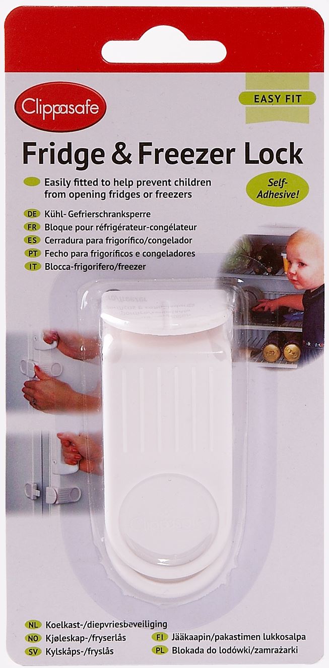 Clippasafe Fridge /& Freezer Latch Lock Child Baby Proofing Home Safety