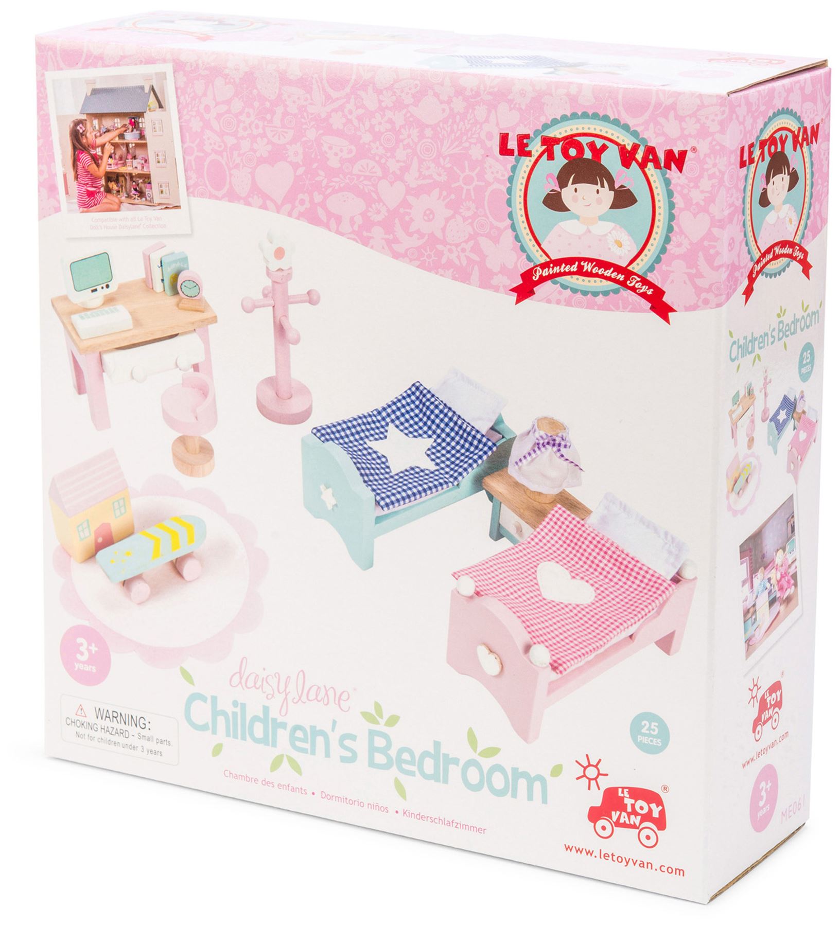 Le Toy Van DOLL HOUSE DAISYLANE CHILDREN'S BEDROOM Wooden Toy BN eBay