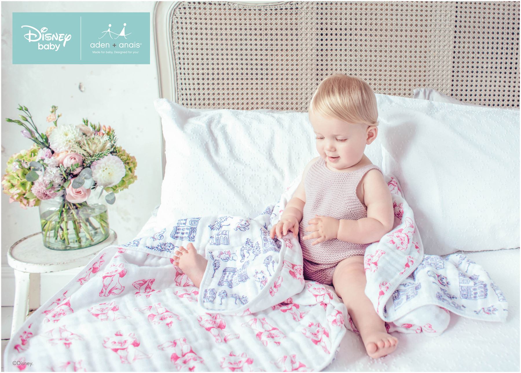 Aden + Anais DISNEY CLASSIC DREAM BLANKET ARISTOCATS Baby Bedding BNIP