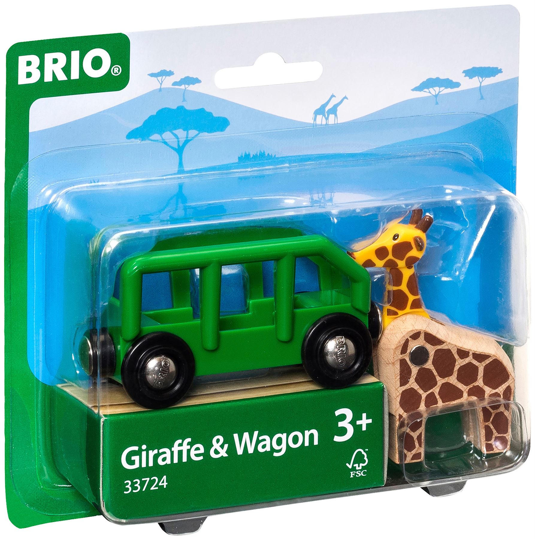 Brio GIRAFFE & WAGON Wooden Toy Train BNIB eBay