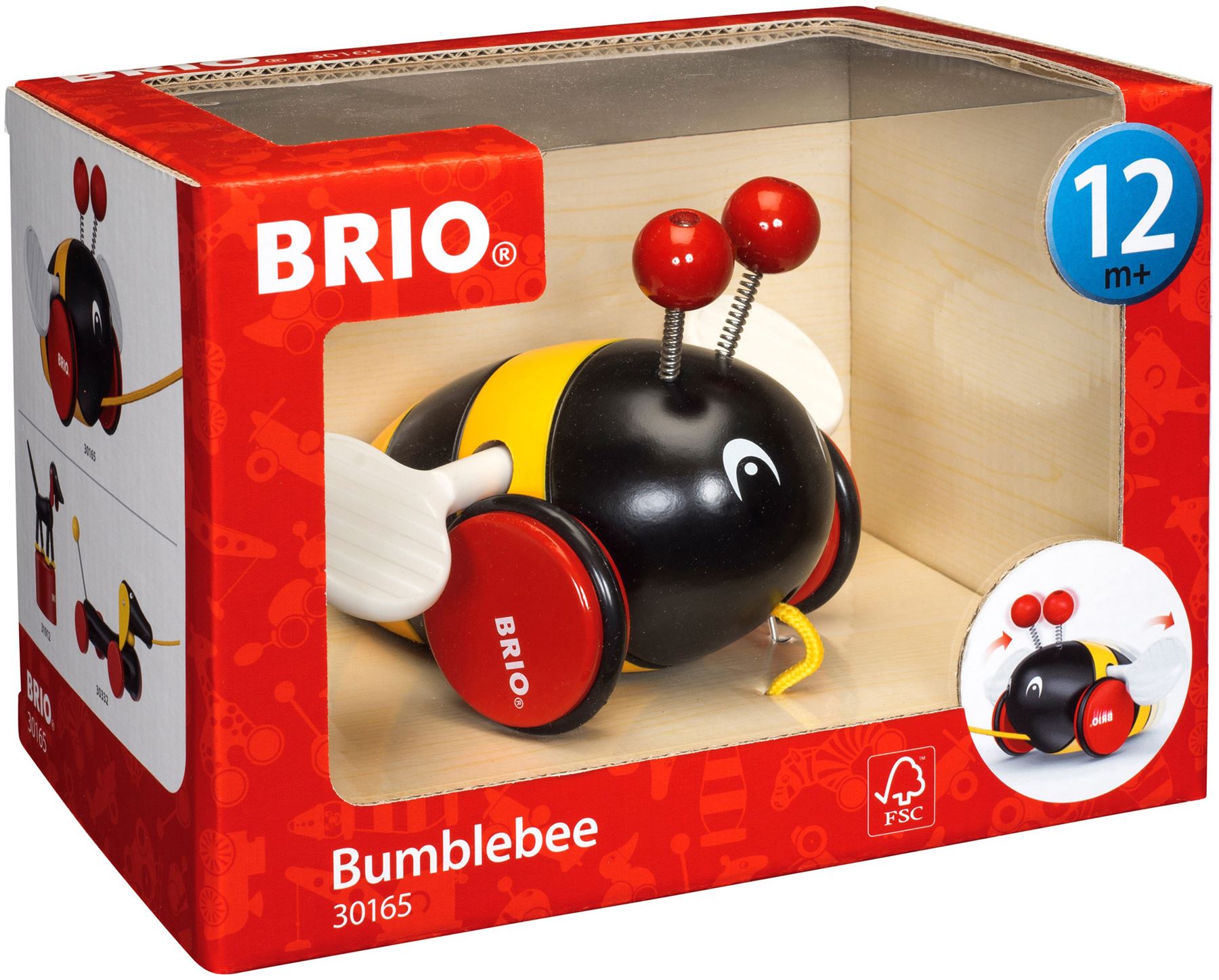 Brio PULLALONG BUMBLEBEE Baby Infant Toddler Wooden Toy BN eBay