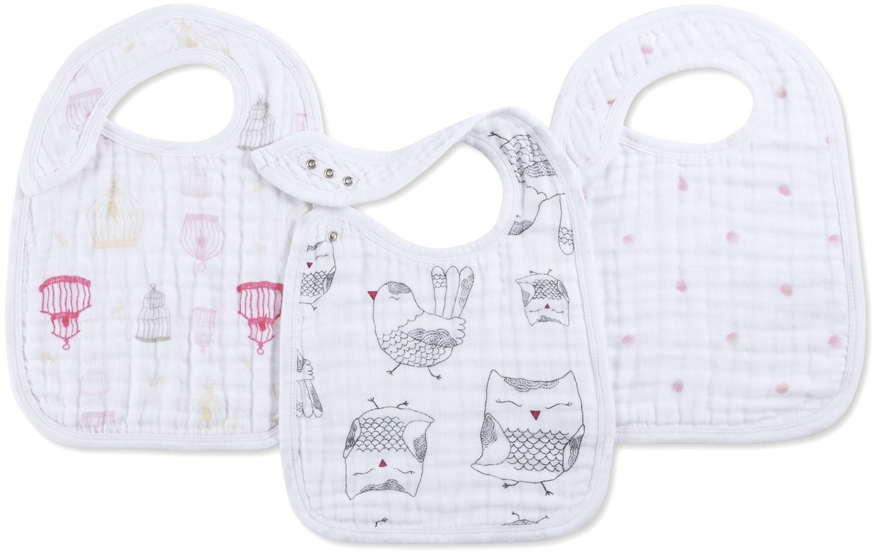 anais snap bib 3 pack heart breaker aden
