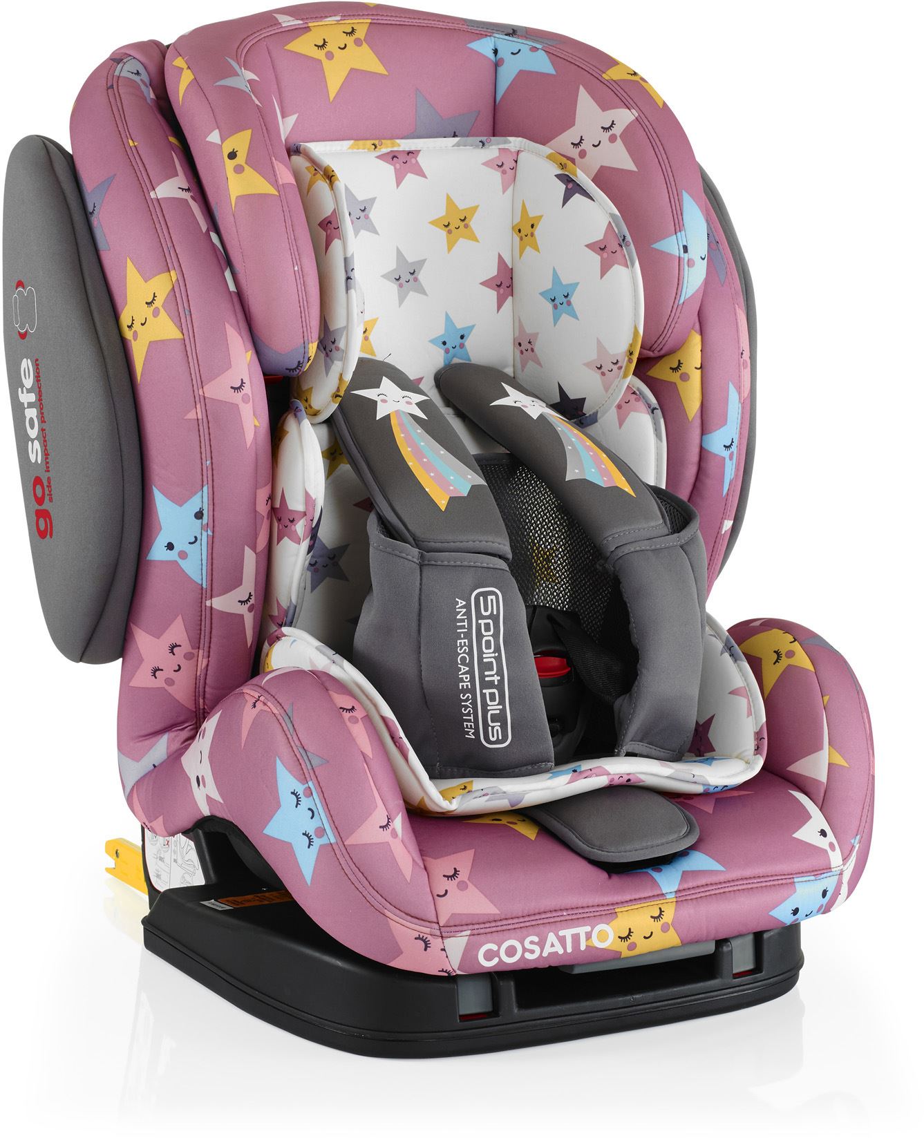 Cosatto HUG ISOFIX GROUP 123 ANTIESCAPE CAR SEAT HAPPY STARS Travel