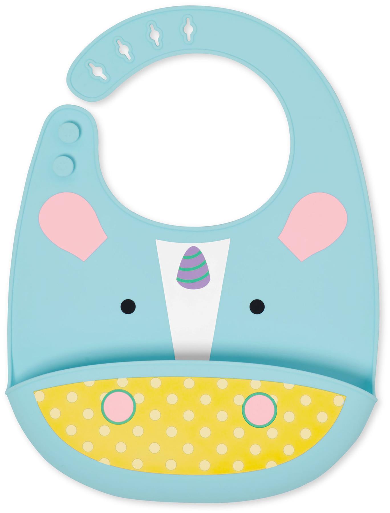 MONKEY Toddler Feeding BN Skip Hop ZOO SILICONE BIB