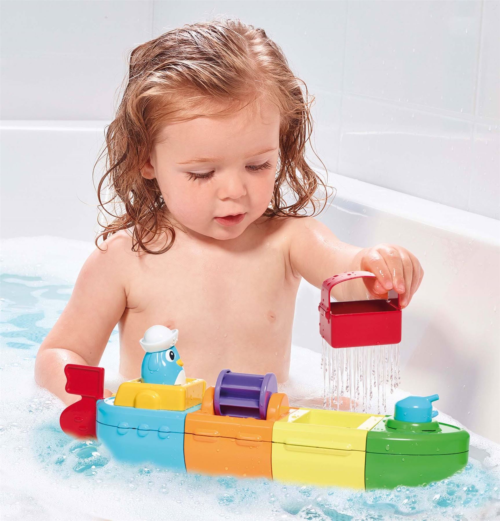 Tomy MIX AND MATCH MOTOR BOAT Bath Toy Pull Apart No Batteries Water