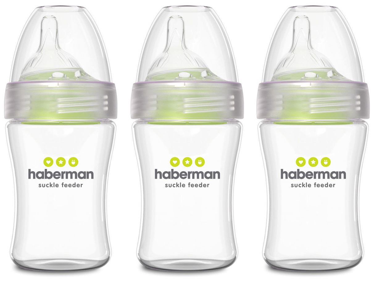 Haberman SUCKLE FEEDER TRIPLE PACK Baby Feeding Dummies Soothers