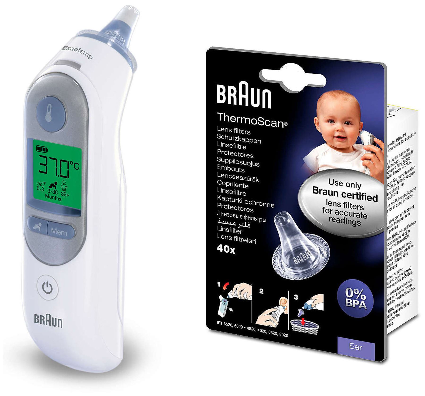 Braun THERMOSCAN 5 EAR THERMOMETER Baby Weaning eBay