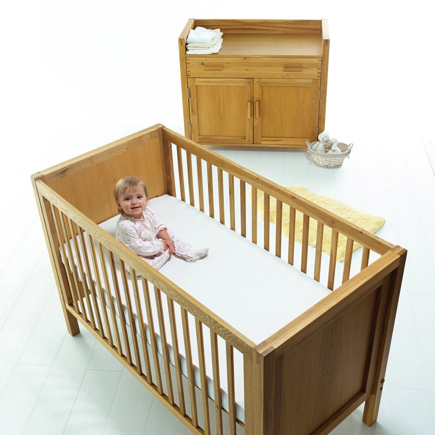 The Little Green Sheep ORGANIC JERSEY FITTED SHEET COT//CRIB//MOSES BASKET BNIB