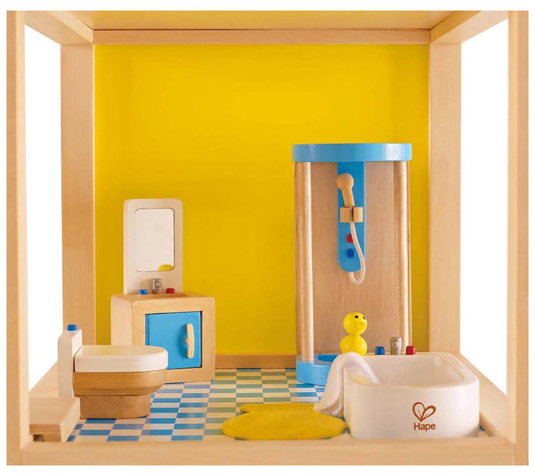 Hape FAMILY BATHROOM PreSchool Young Children Wooden Toy Game eBay