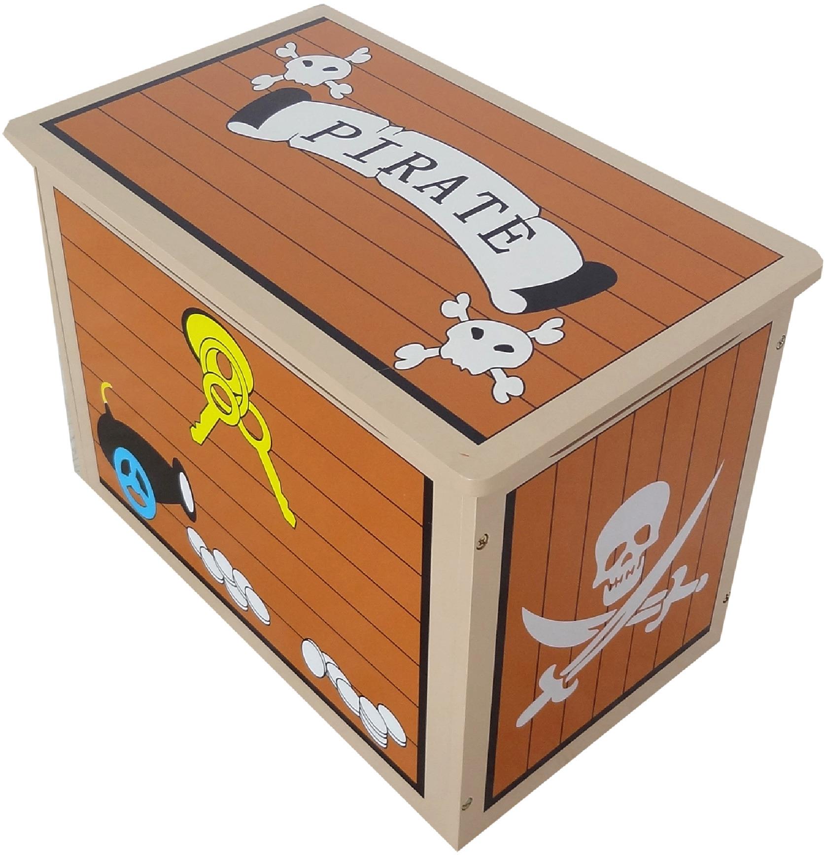 pirate treasure chest toy box storage