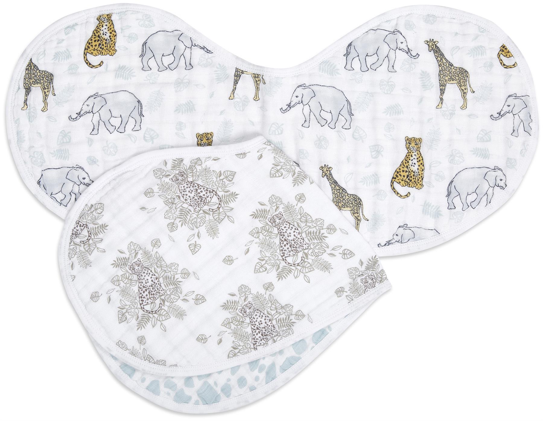Anais CLASSIC BURPY BIBS TEAL Baby Burp Cloth BNIP 2 PACK Aden
