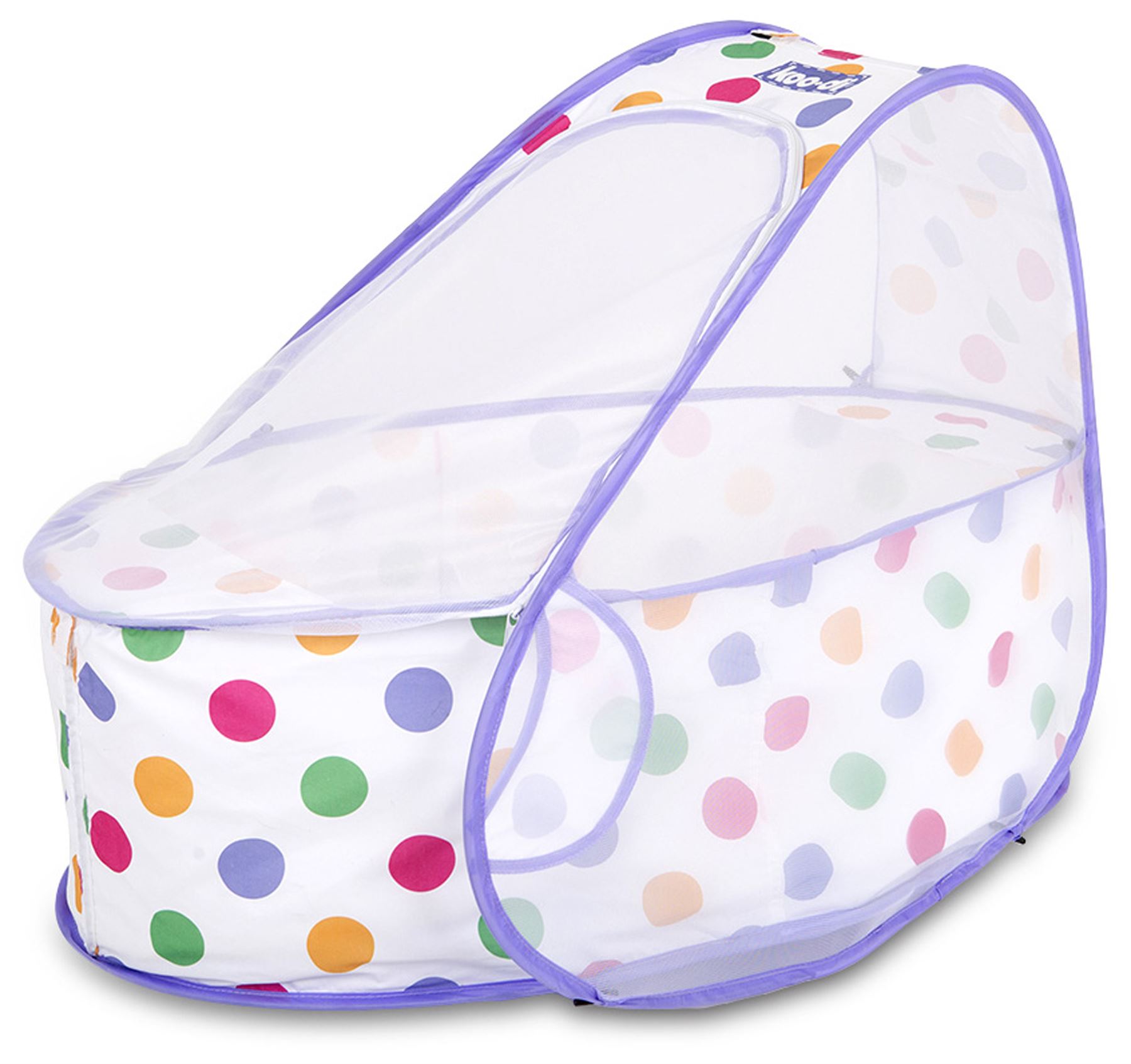 Koodi POP UP BUBBLE COT PASTEL POLKA Baby Travel Cot Sleep BNIP eBay