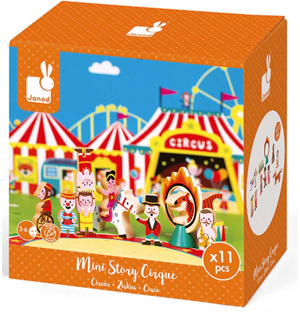 Janod MINI STORY CIRCUS Wooden Toy Box Set Toddler/Child Figures BN eBay