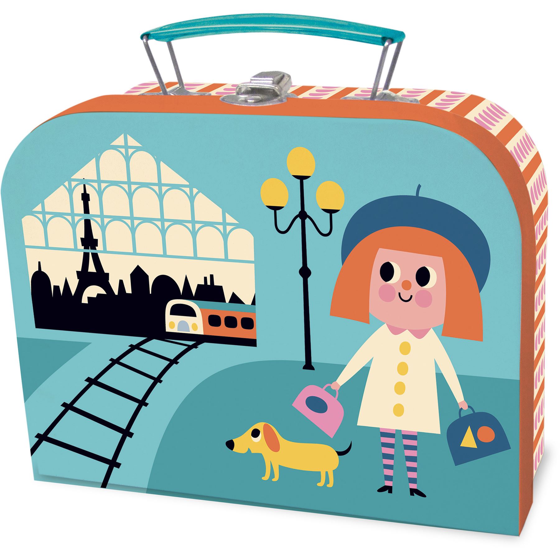 Vilac SET OF THREE CARDBOARD NESTING SUITCASES Children Toy PreSchool