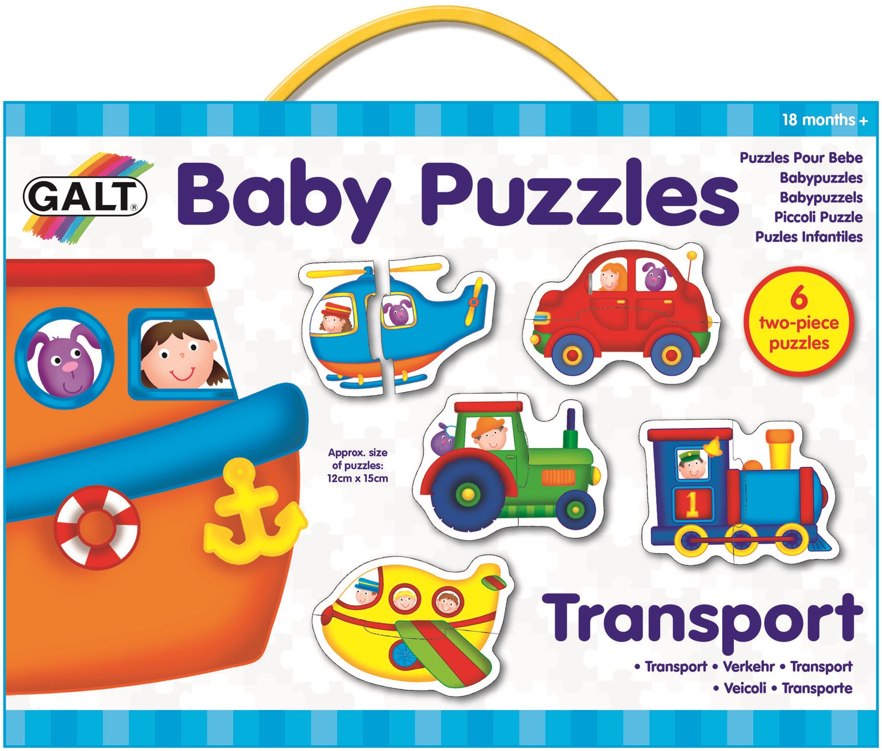Galt BABY PUZZLE TRANSPORT Baby Toddler Toys And Activities BN