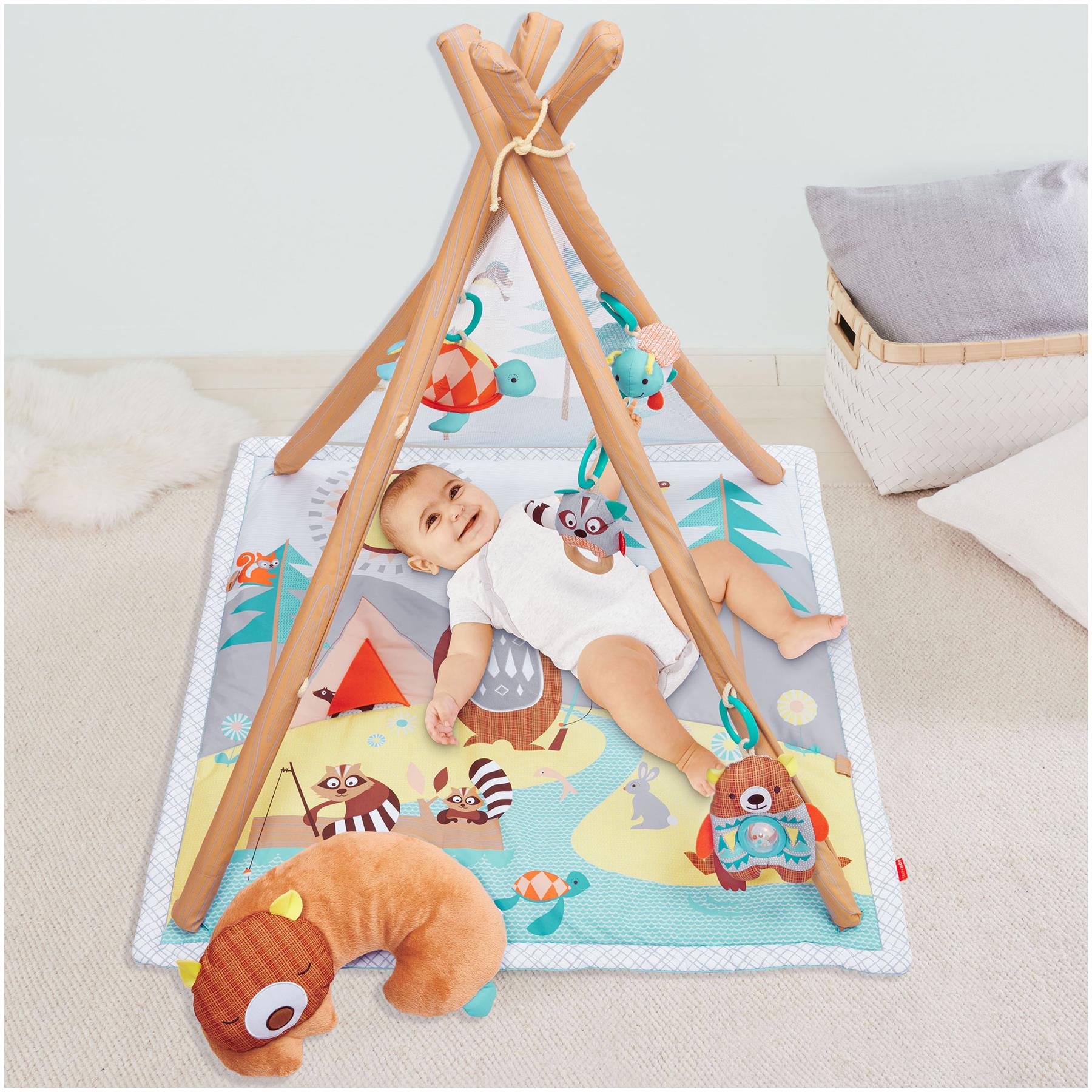 Skip Hop CAMPING CUBS ACTIVITY GYM Baby Sensory Playmat eBay