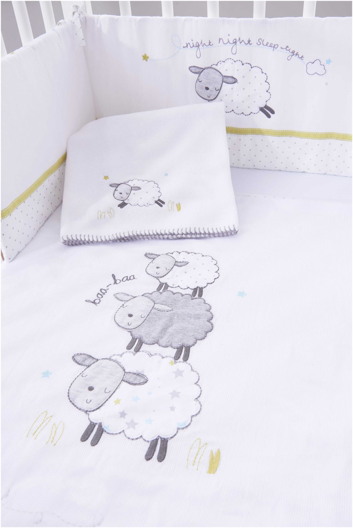 sheep cot bedding set