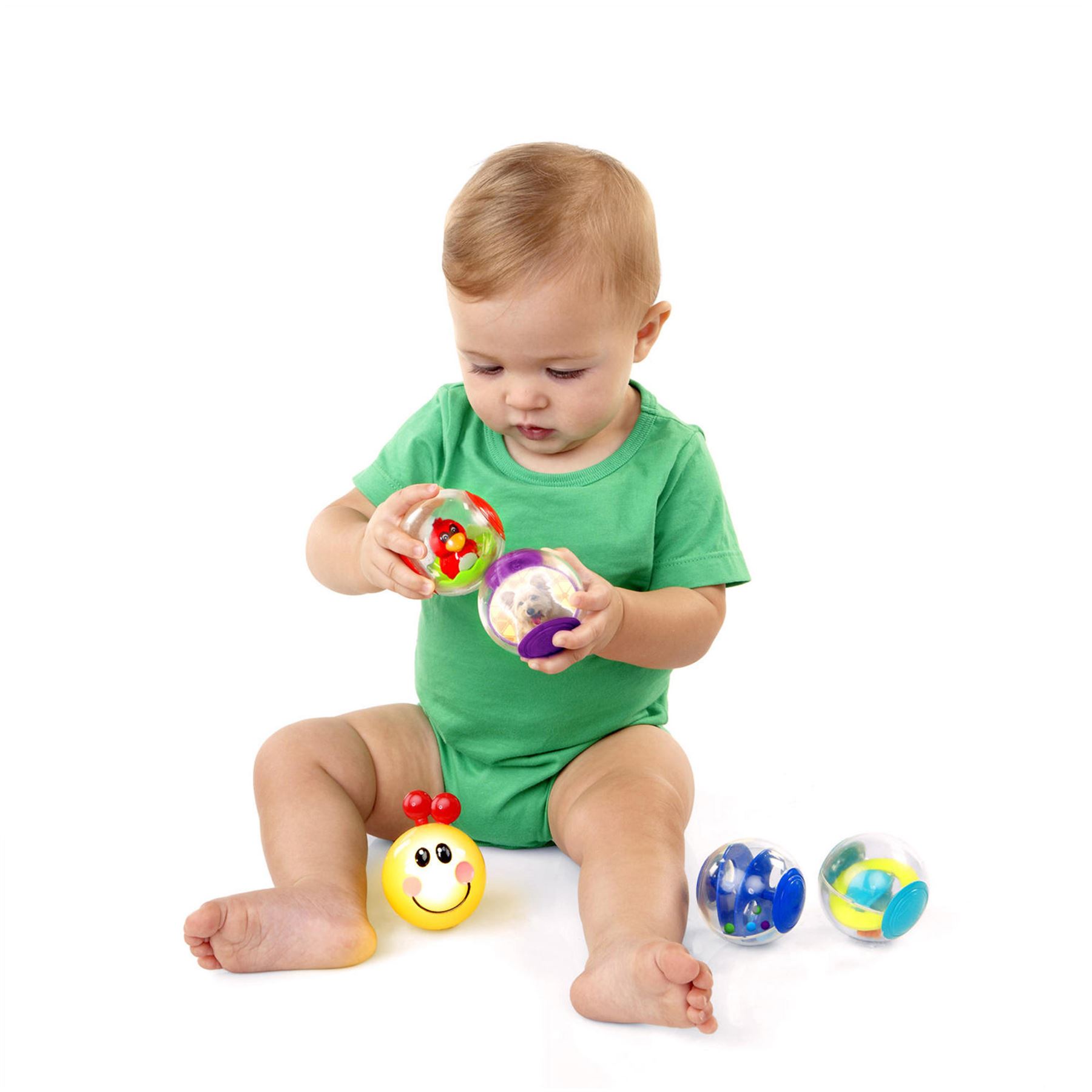 Baby Einstein ROLLERPILLAR ACTIVITY BALLS Rattle Grasping Toy BN eBay