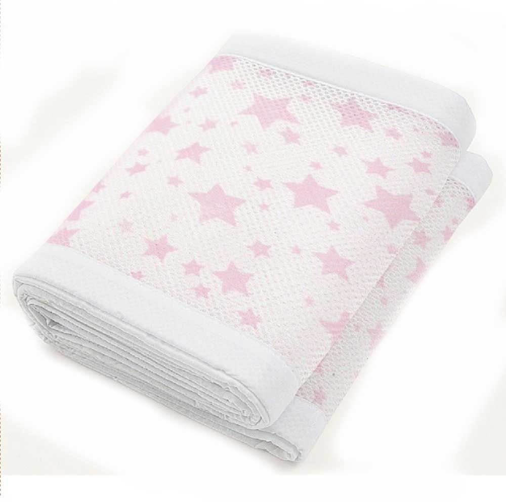 Breathable Baby TWO SIDED MESH LINER TWINKLE STAR Infant Cot Bumpers BN