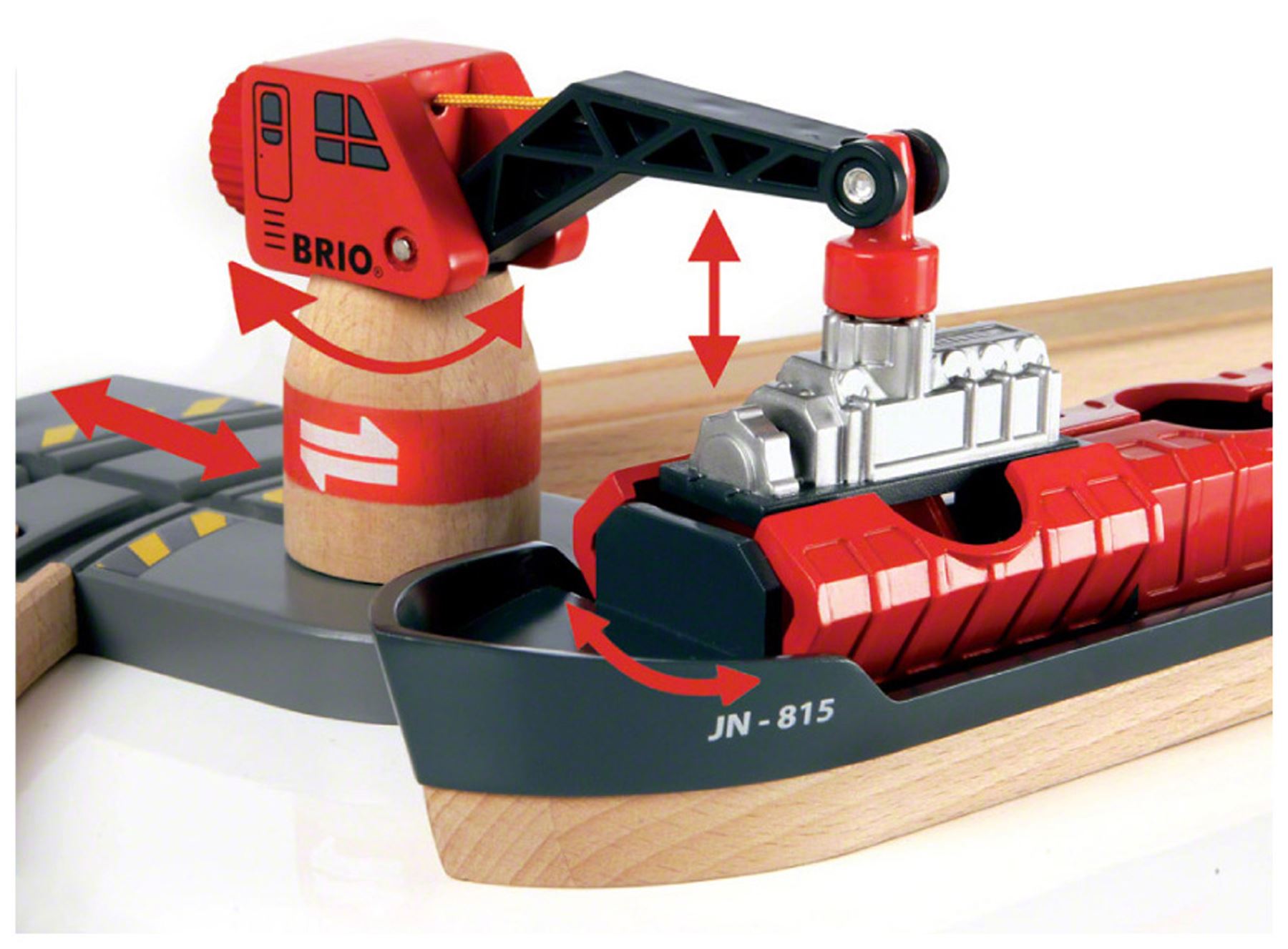 Brio CARGO HARBOUR SET Wooden Toy Train eBay