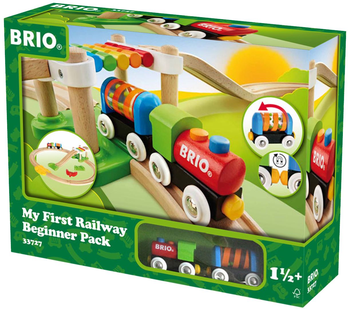 Brio MY FIRST RAILWAY BEGINNER PACK Baby/Toddler/Child Wooden Toy Train