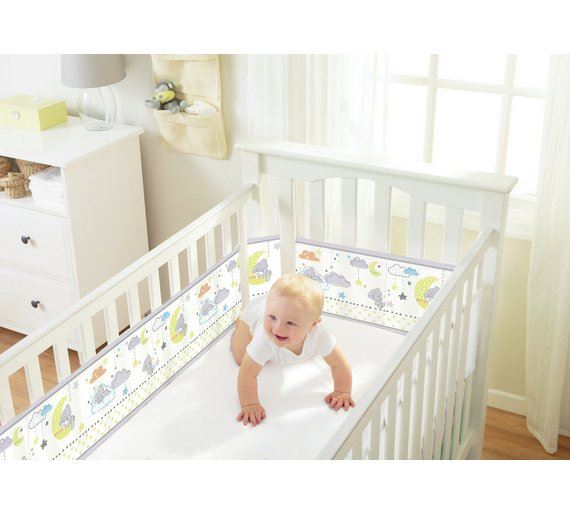 Traspirante Baby Tatty Teddy//a 2 lati 4 lati LETTINO Liner