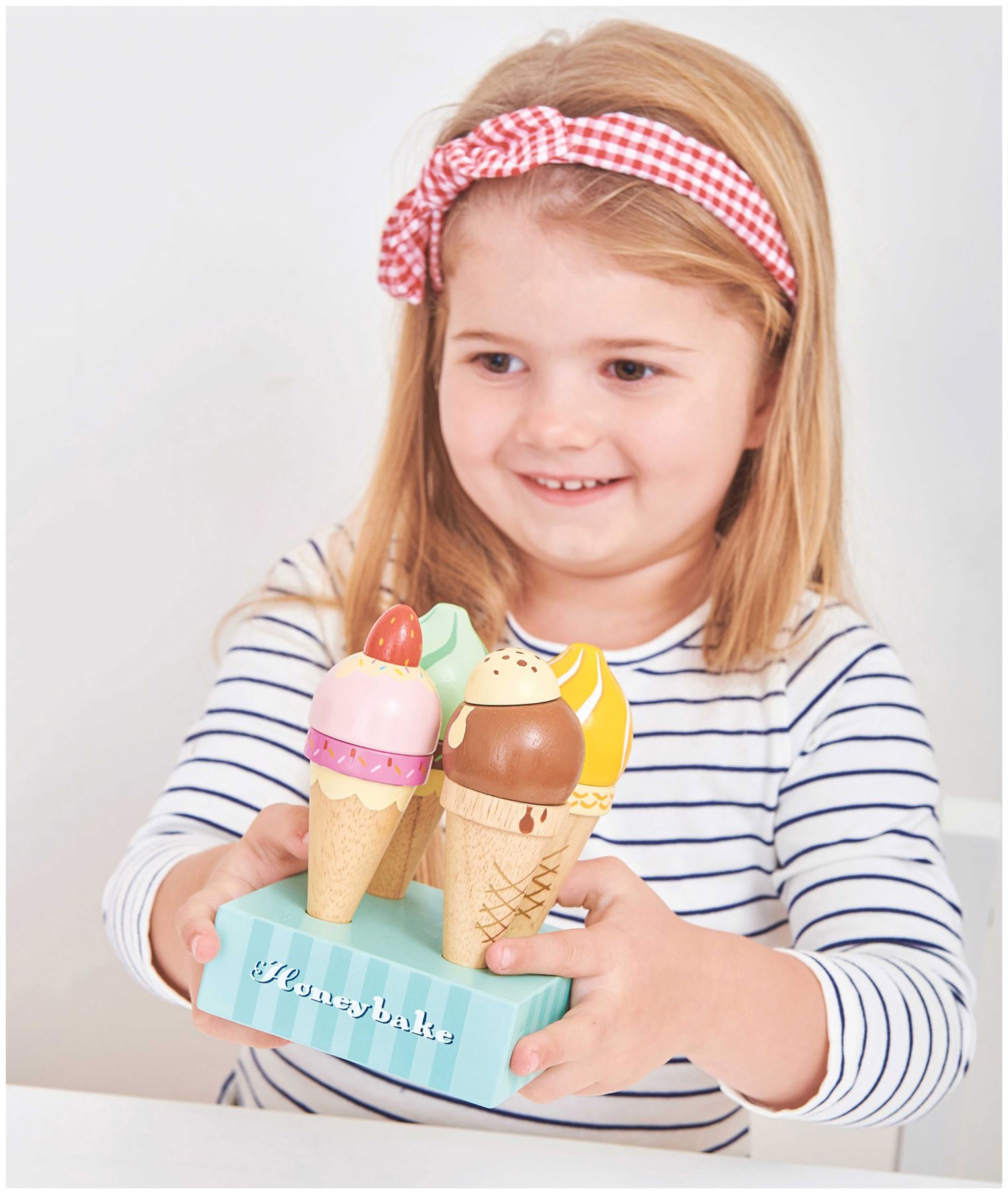 Le Toy Van HONEYBAKE PLAY ICE CREAM SET Wooden Toy BN eBay