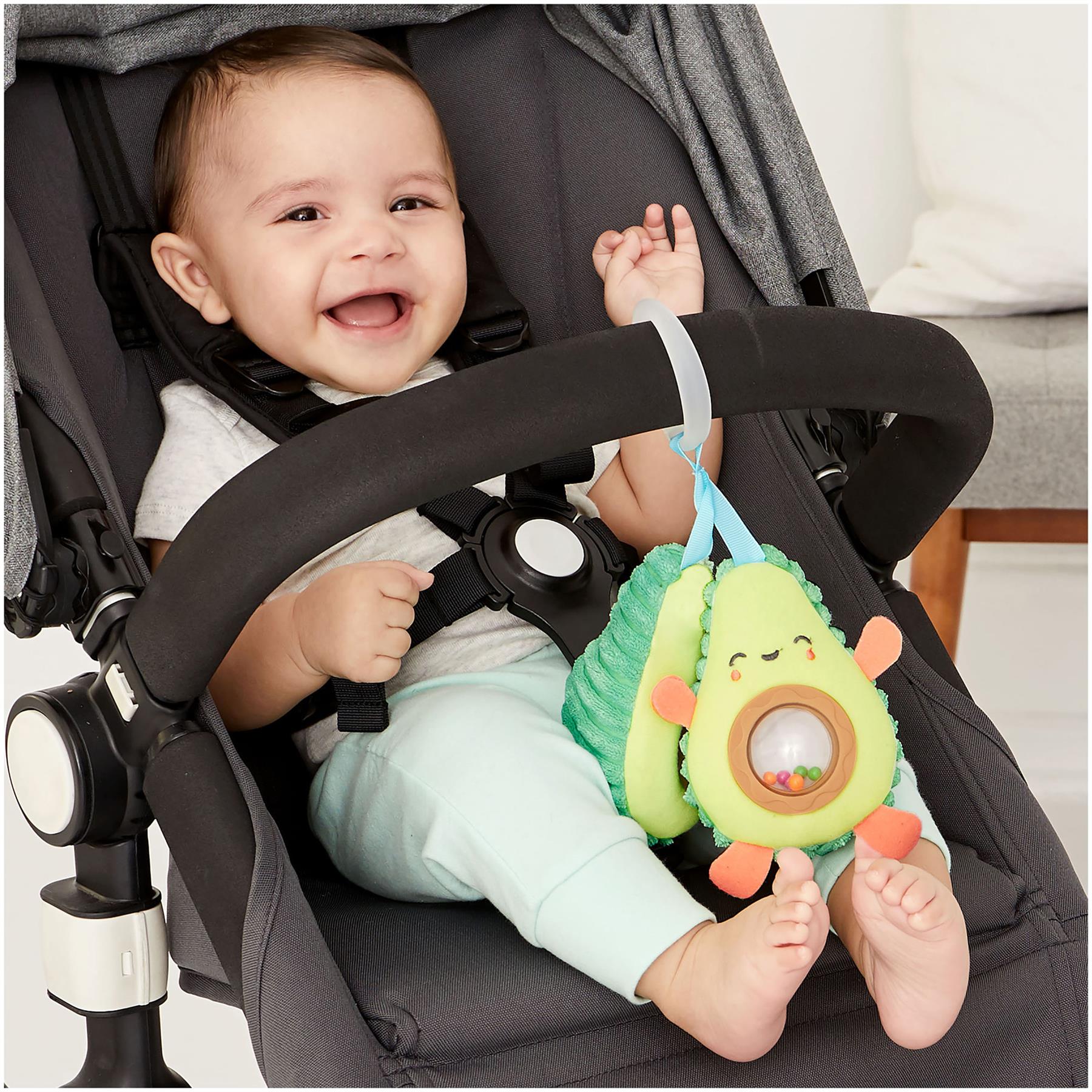 Skip Hop FARMSTAND AVOCADO STROLLER TOY Baby Rattle Pram Toy BNIP
