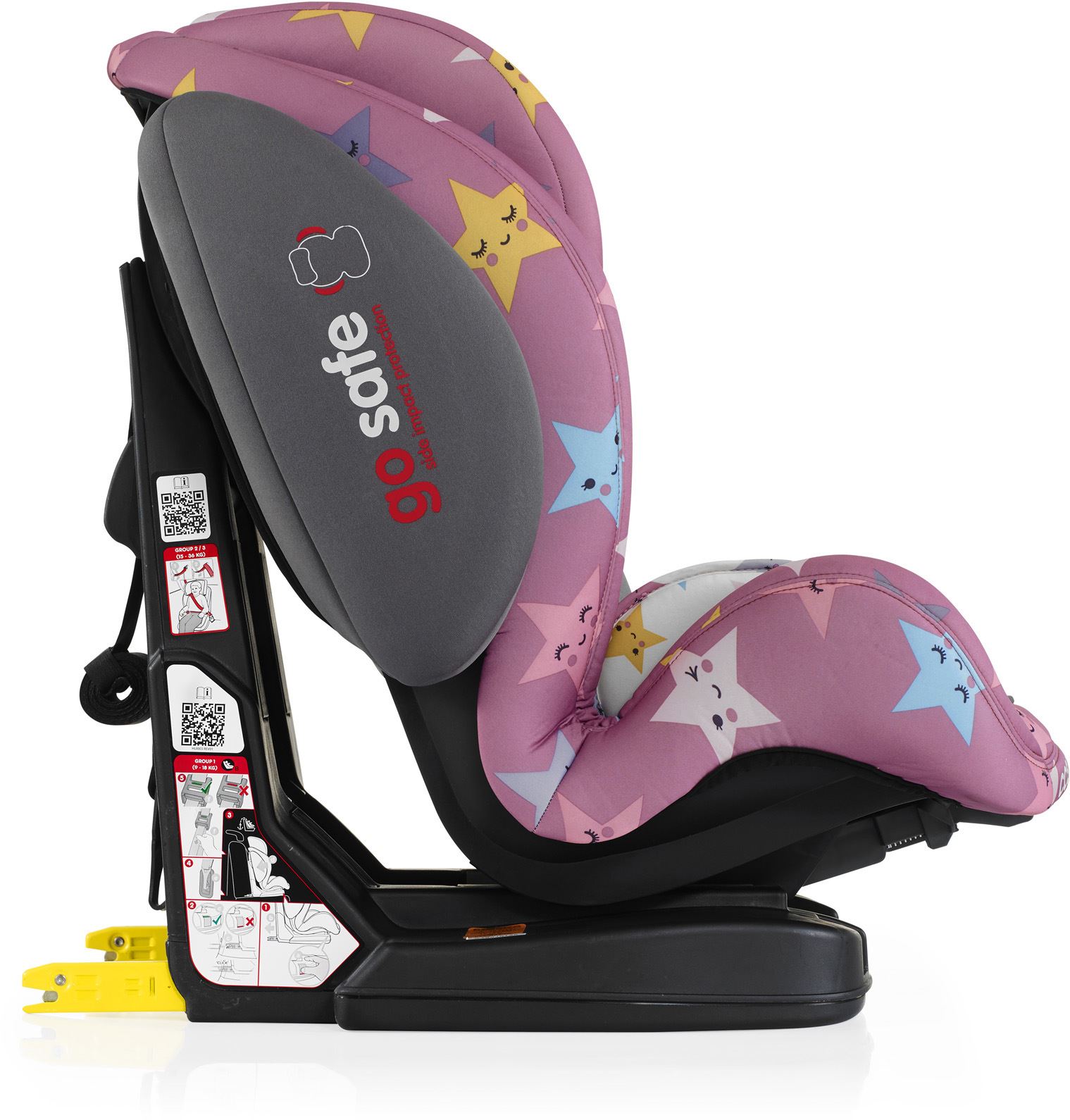Cosatto HUG ISOFIX GROUP 123 ANTIESCAPE CAR SEAT HAPPY STARS Travel
