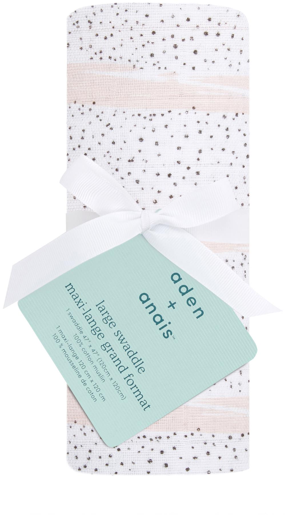 anais Classic Swaddle 100/% Muslin Cotton aden Picked for You Speckled wash