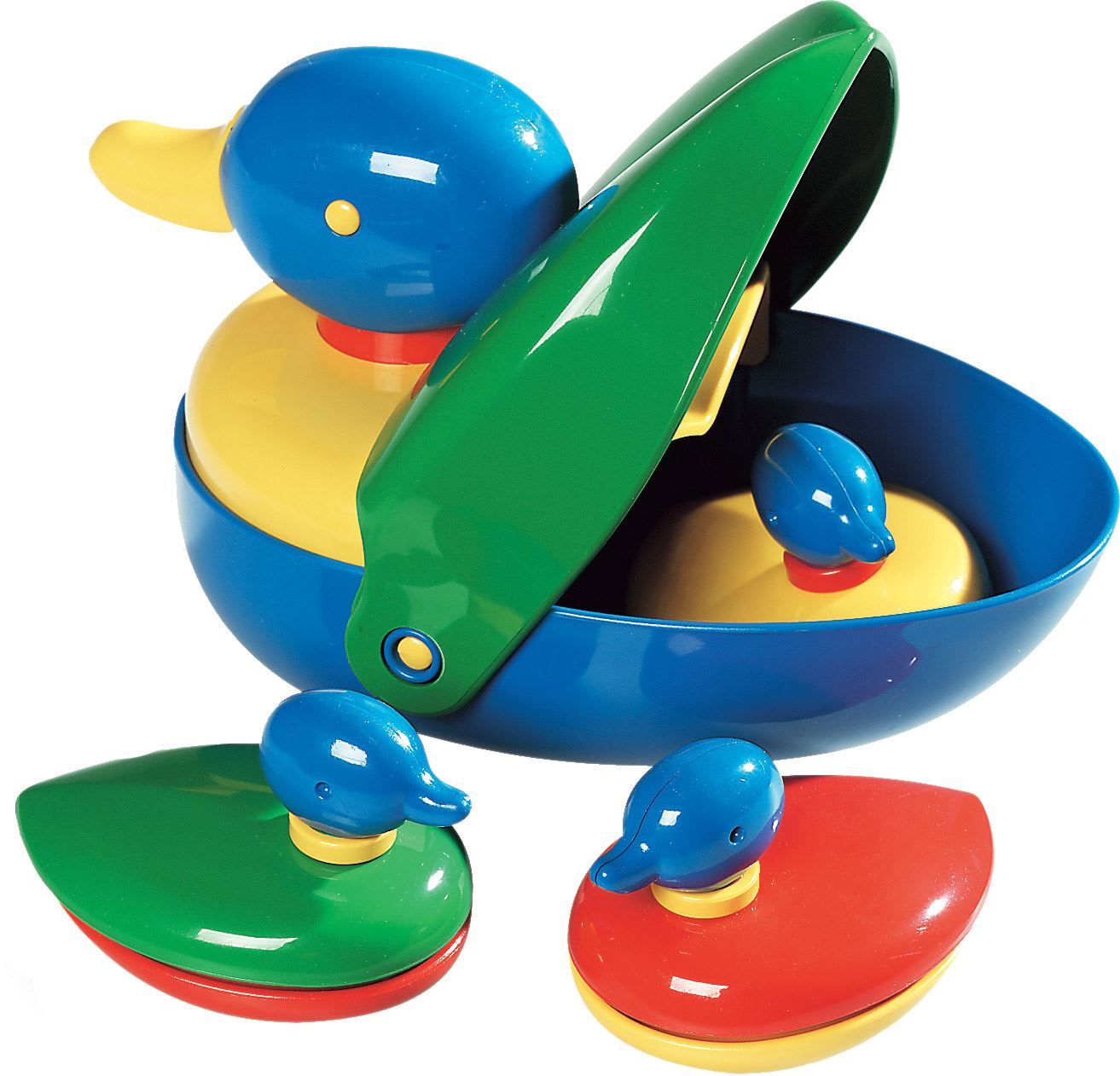 Ambi Toys Duck Family Baby/Toddler/Child Bath Toys Floating Ducks Water