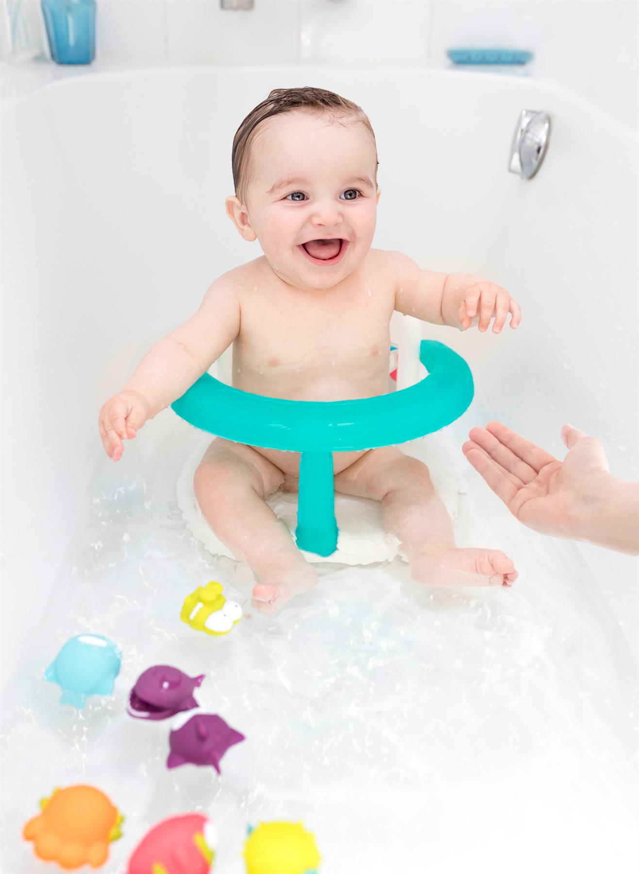 Badabulle FOLDABLE RACOON BATH SEAT Toddler Child Bath Time Support