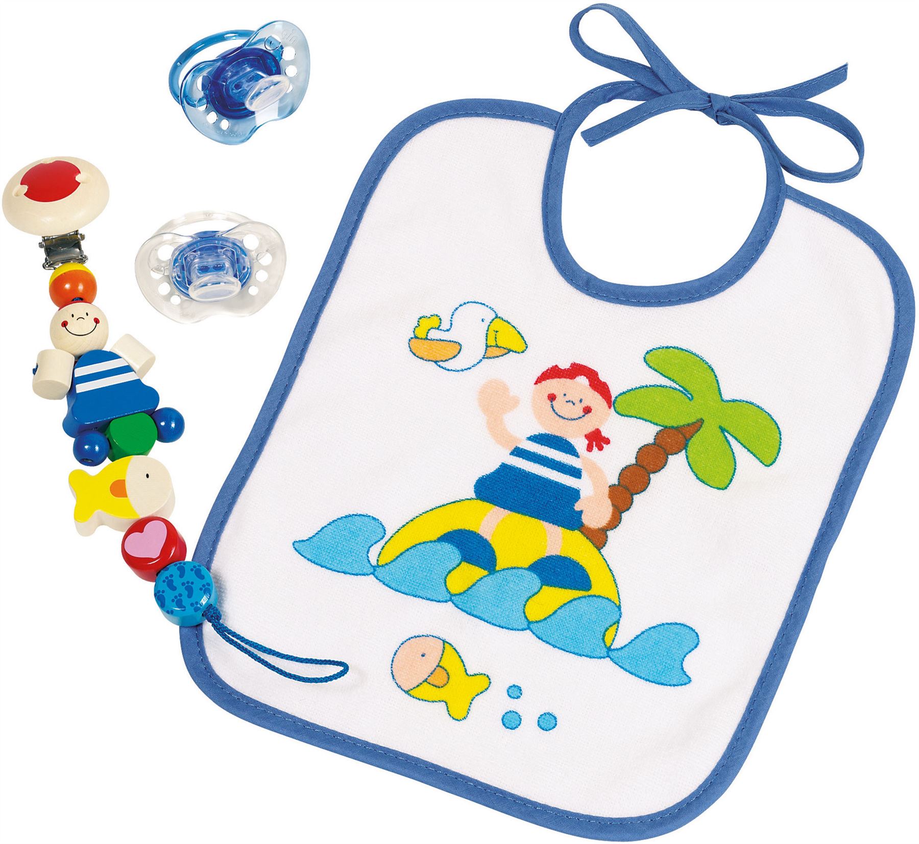 Heimess Dummy Chain Africa Baby//Nursery Wooden Pram Pacifier Toy Gift BNIP