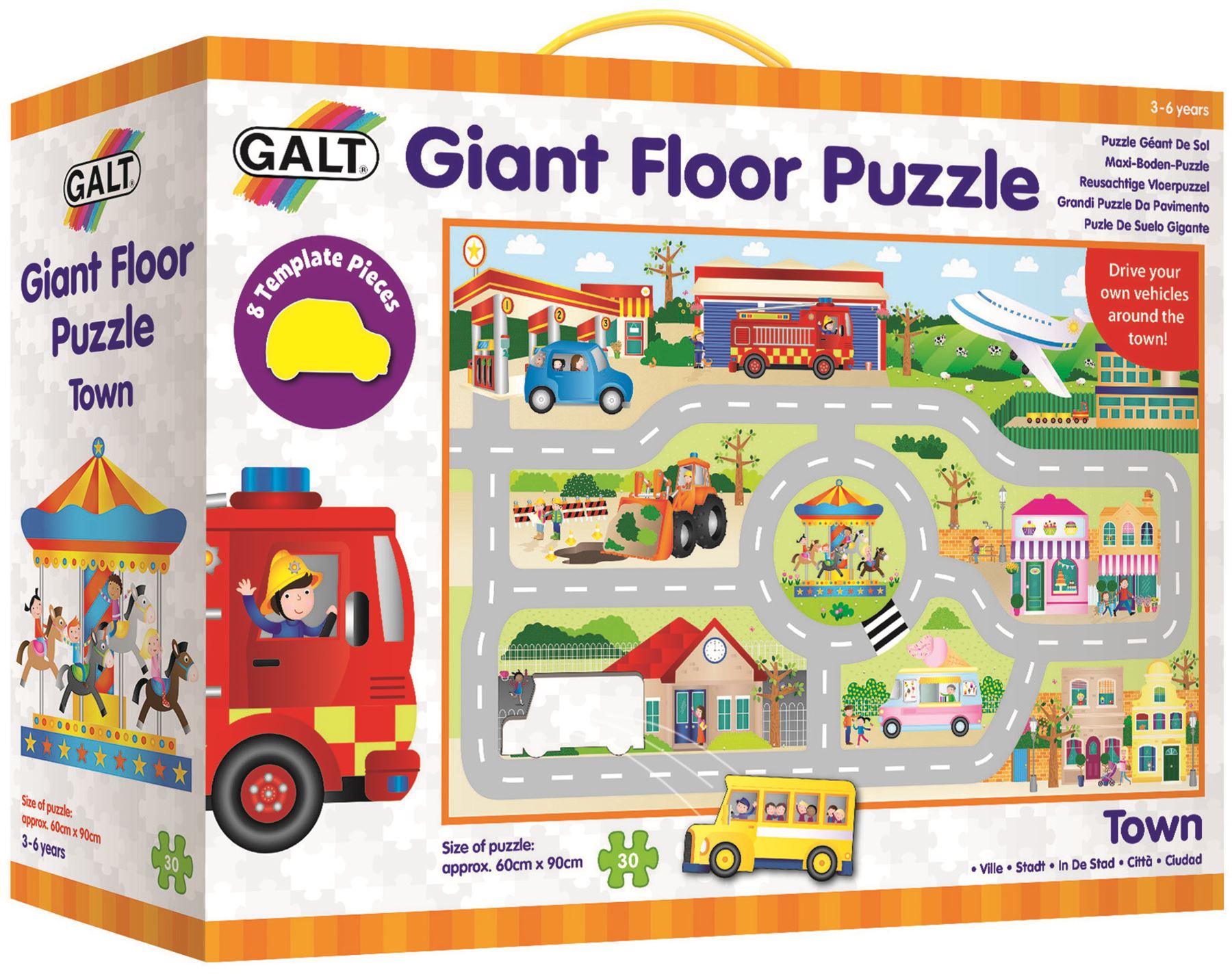 Galt GIANT FLOOR PUZZLE TOWN Children Toys And Activities eBay
