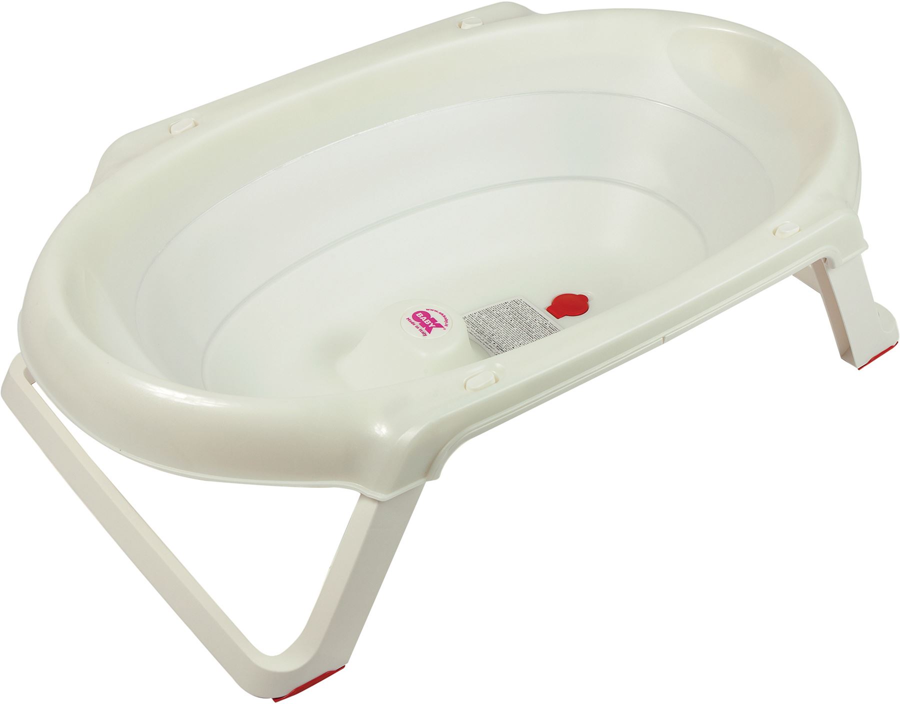 Okbaby ONDA SLIM FOLDING BABY BATH WITH SUPPORT WHITE Collapsible Tub BN eBay