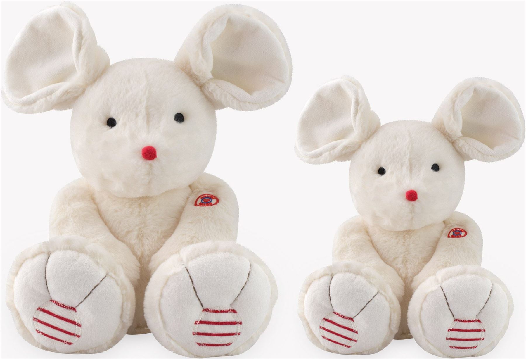 peluche souris blanche