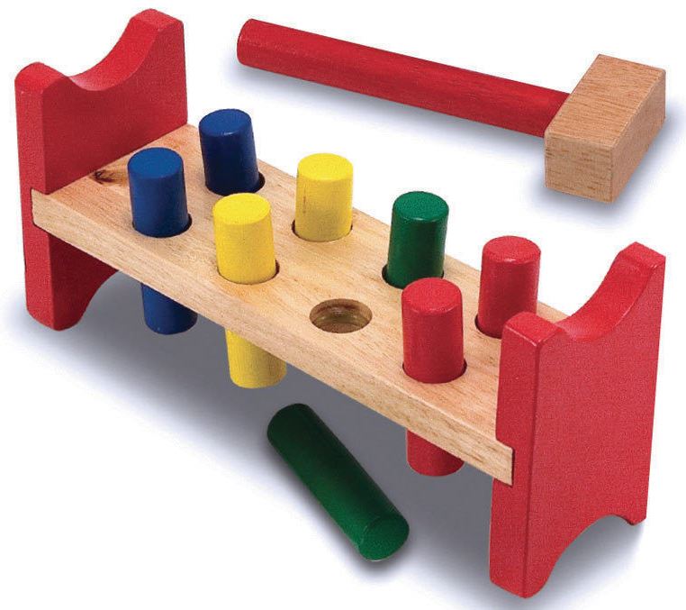 Melissa & Doug PoundAPeg Wooden Toy Baby Toddler Child Gift Fun Play